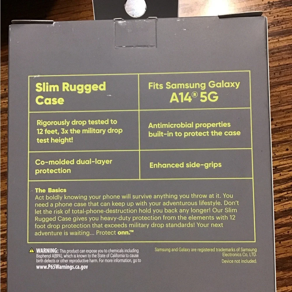 NWT Protect On slim rugged Black Case for Samsung Galaxy A14 5G